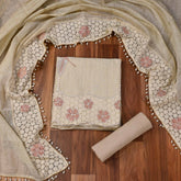 Linen Beige Unstitched Suit